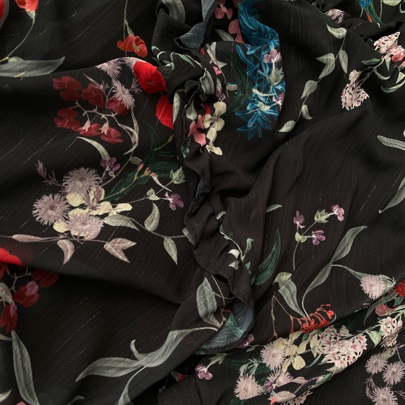 New. Keepsake asymmetric floral dress-XXS - Picture 5 of 6